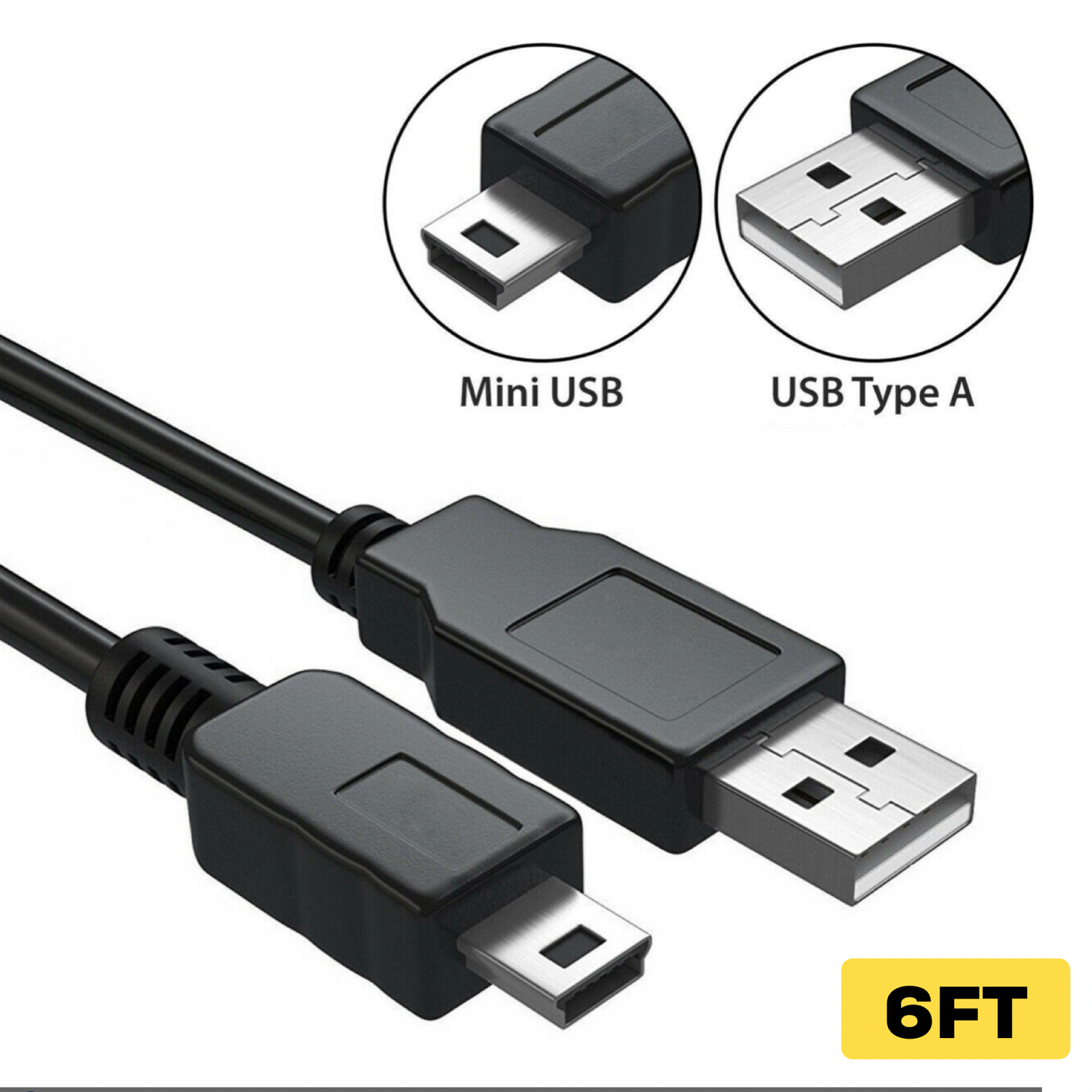 🔥 6ft Usb Sync Data Power Charger Cable Cord Connect Pc For Gps Garmin Nuvi V3